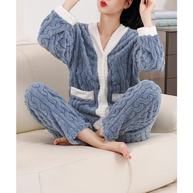 フリースパジャマ上下セット冬ルームウェア | SUNSHINE CLOSET | 詳細画像7 