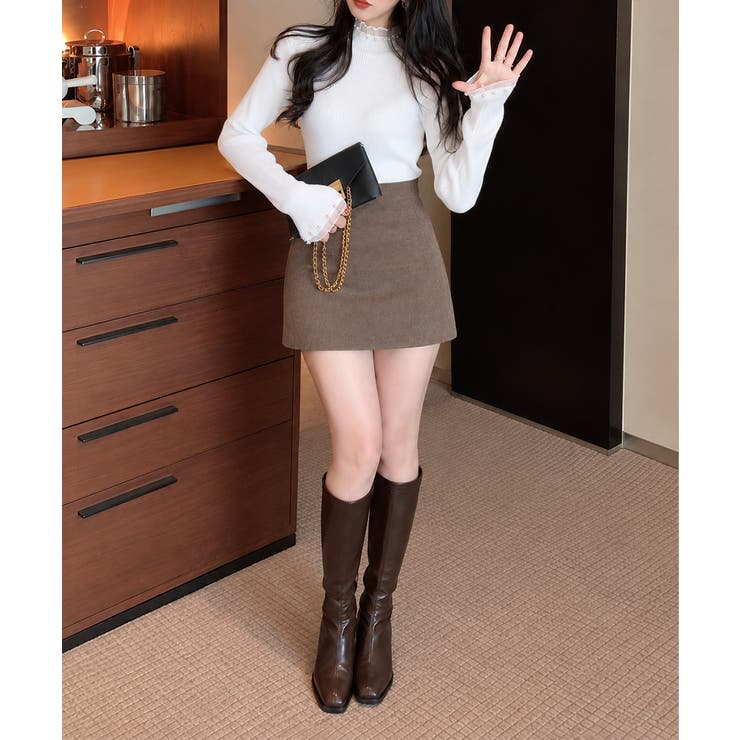 上品メロウプルオーバーレディース細身無地セーター大人可愛いフェミニンきれいめ韓国… | SUNSHINE CLOSET | 詳細画像24 