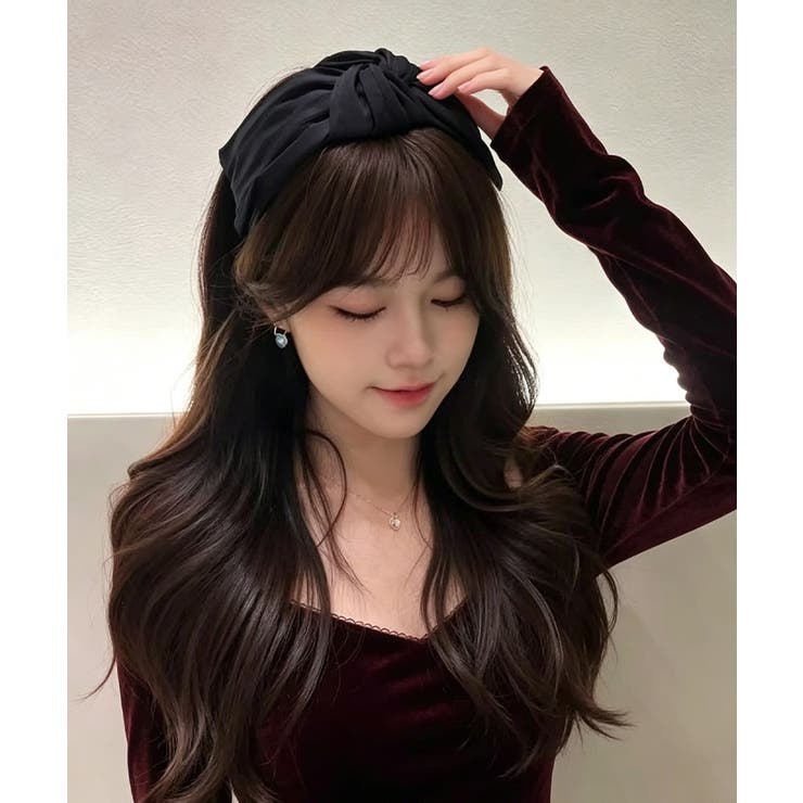 大人可愛い幅広カチューシャ 上品プリーツ髪飾り韓国風ヘアアクセサリー クロスター… | SUNSHINE CLOSET | 詳細画像3 