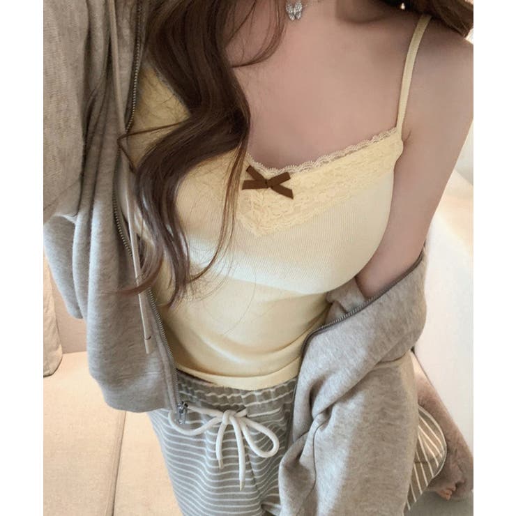 カップ付きキャミソールレーストリムキャミ | SUNSHINE CLOSET | 詳細画像16 