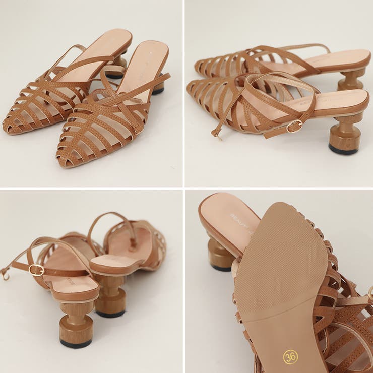 ポインテッドトゥ グルカサンダル レトロ | SUNSHINE CLOSET | 詳細画像3 