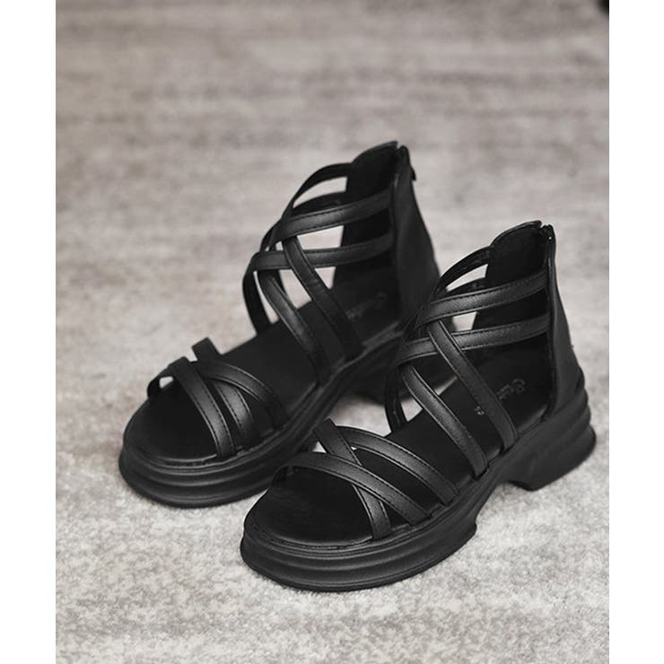 厚底サンダル ストラップサンダル美脚夏靴 | SUNSHINE CLOSET | 詳細画像12 