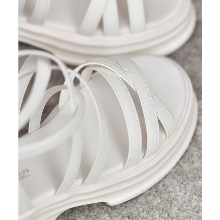 厚底サンダル ストラップサンダル美脚夏靴 | SUNSHINE CLOSET | 詳細画像15 