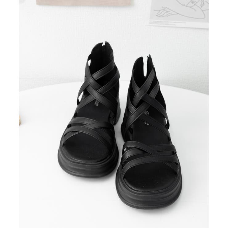 厚底サンダル ストラップサンダル美脚夏靴 | SUNSHINE CLOSET | 詳細画像17 