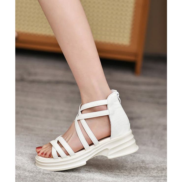 厚底サンダル ストラップサンダル美脚夏靴 | SUNSHINE CLOSET | 詳細画像7 