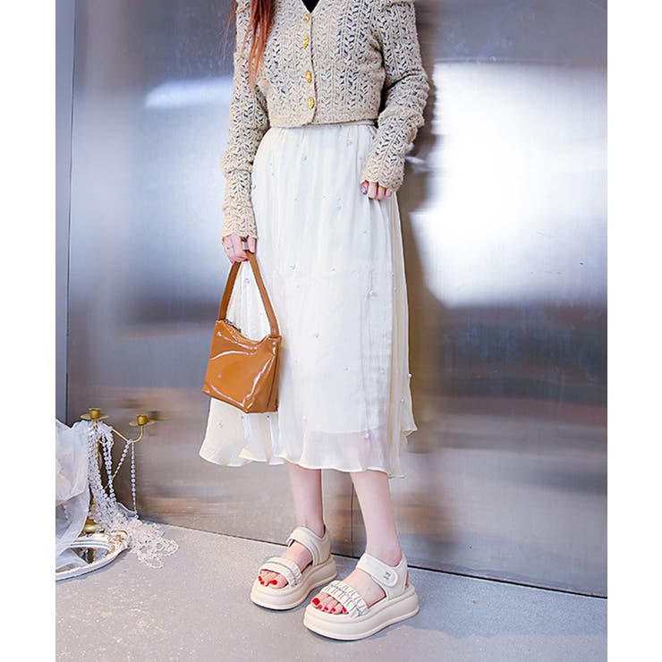 厚底サンダル レディースギャザーサンダル | SUNSHINE CLOSET | 詳細画像5 