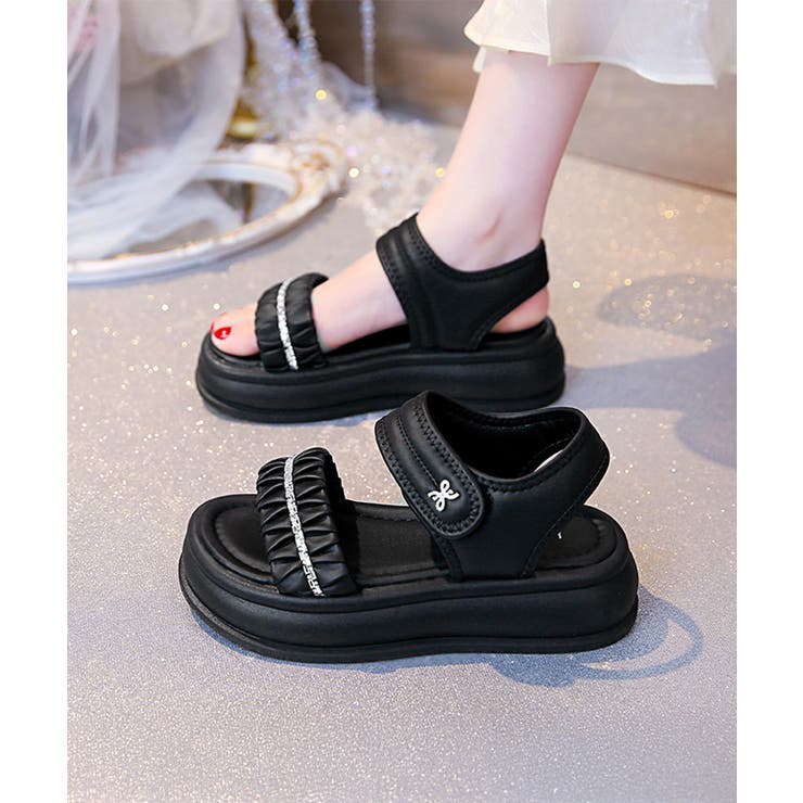 厚底サンダル レディースギャザーサンダル | SUNSHINE CLOSET | 詳細画像8 