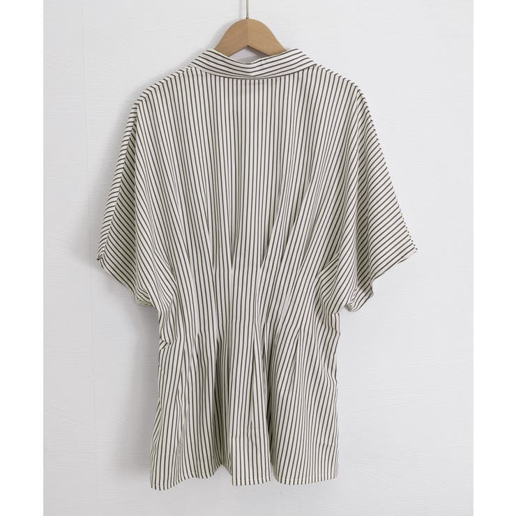半袖シャツレディース ウエストシェイプトップス 大人可愛いチュニックシャツ | SUNSHINE CLOSET | 詳細画像19 