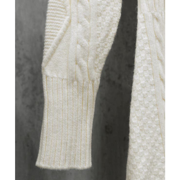 ケーブル編みニットワンピースミニ丈韓国風 | SUNSHINE CLOSET | 詳細画像18 