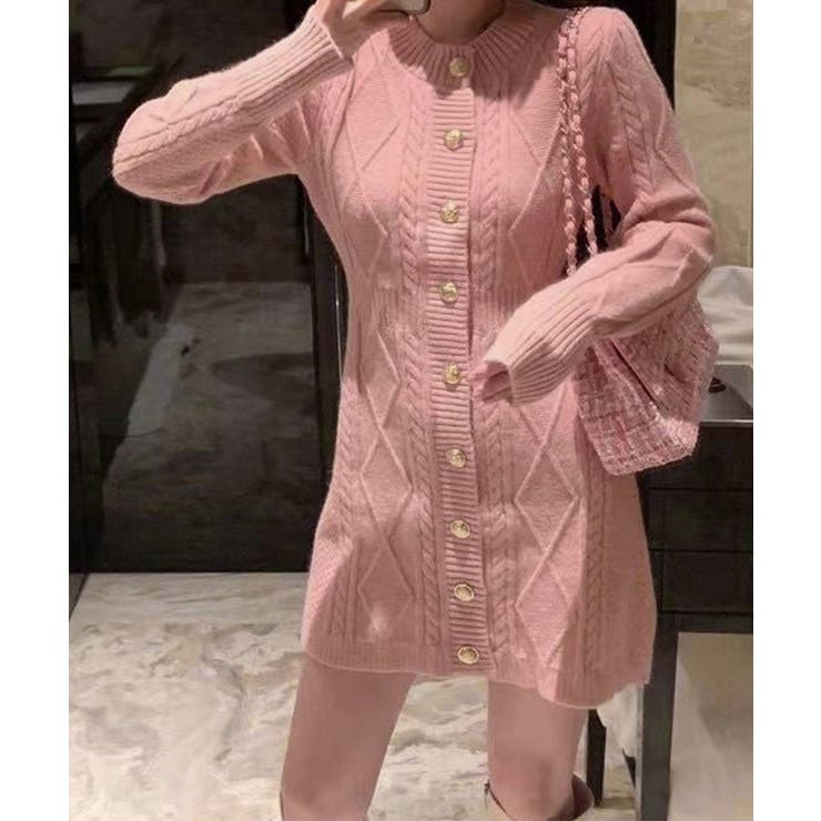 ケーブル編みニットワンピースミニ丈韓国風 | SUNSHINE CLOSET | 詳細画像2 