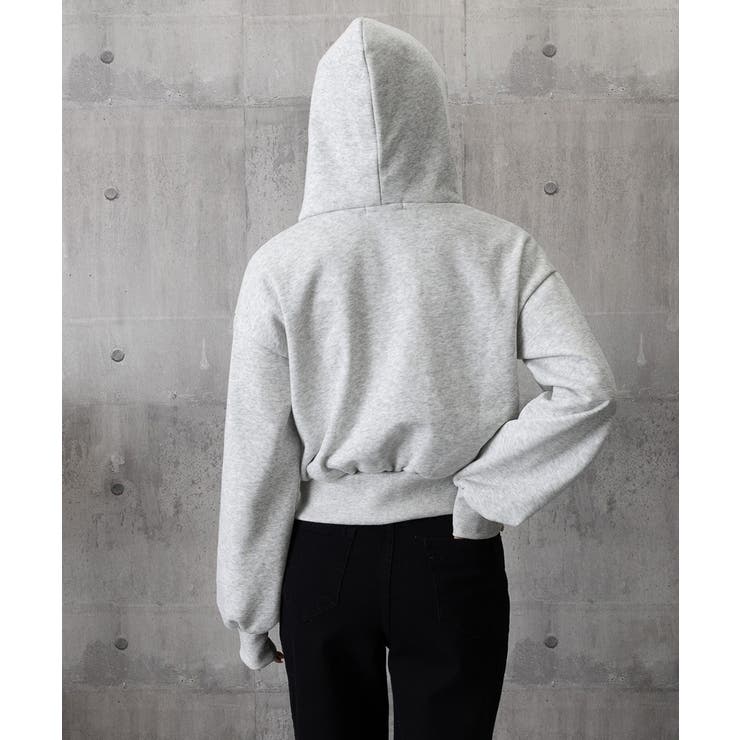 ジップパーカー裏起毛ショート丈フーディー | SUNSHINE CLOSET | 詳細画像19 