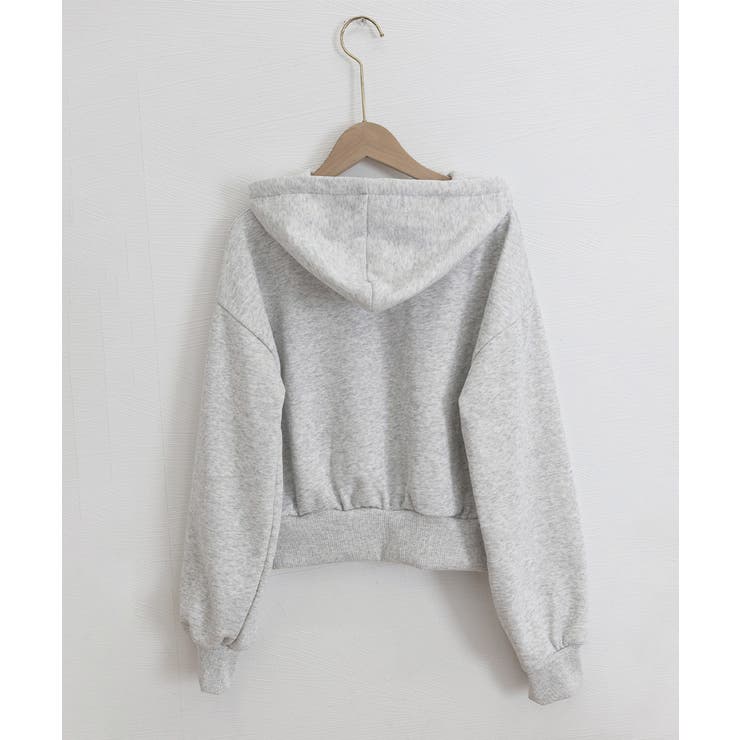 ジップパーカー裏起毛ショート丈フーディー | SUNSHINE CLOSET | 詳細画像21 