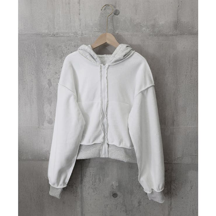 ジップパーカー裏起毛ショート丈フーディー | SUNSHINE CLOSET | 詳細画像22 