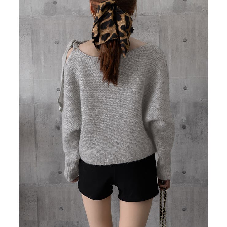 ラメシャギーニットオフショルダートップス | SUNSHINE CLOSET | 詳細画像18 