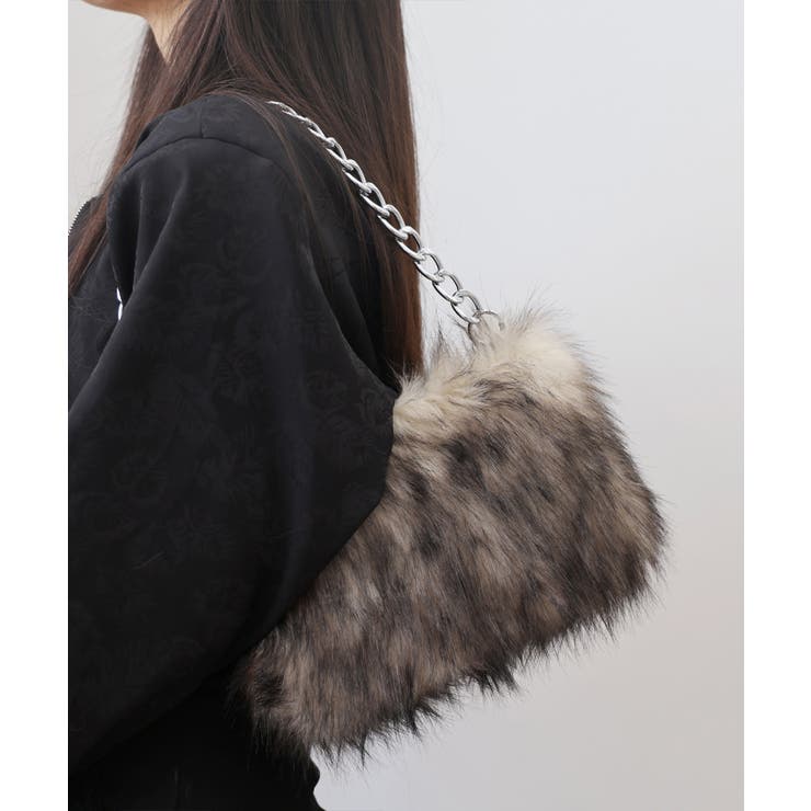 ファーチェーンバッグミニトートバッグ秋冬 | SUNSHINE CLOSET | 詳細画像15 