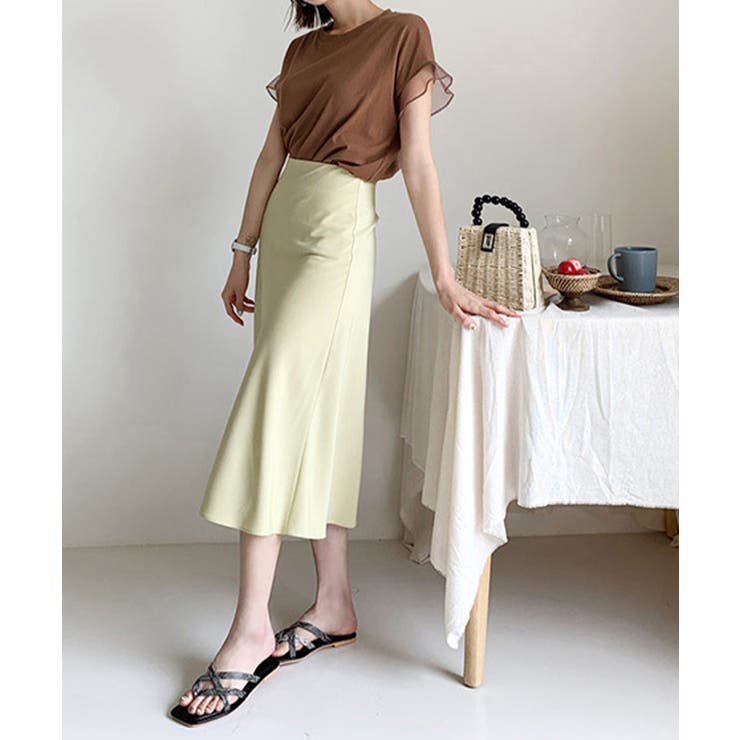 袖シアーTシャツチュール切替えカットソー | SUNSHINE CLOSET | 詳細画像2 