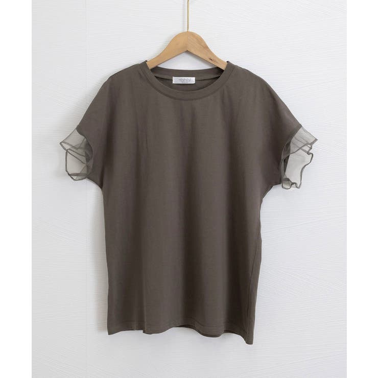 袖シアーTシャツチュール切替えカットソー | SUNSHINE CLOSET | 詳細画像28 