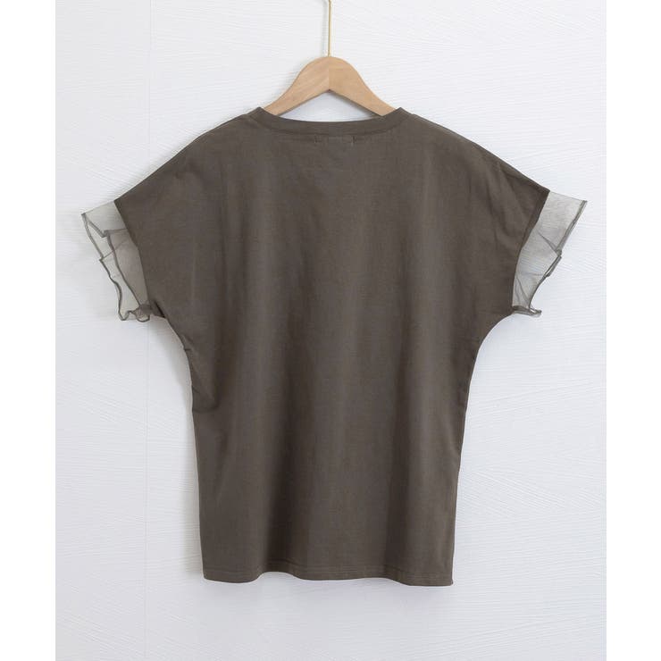 袖シアーTシャツチュール切替えカットソー | SUNSHINE CLOSET | 詳細画像29 