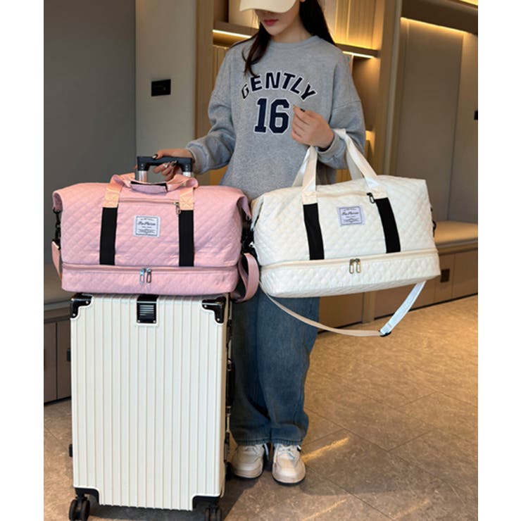 キルティング トラベルバッグ 大容量旅行 | SUNSHINE CLOSET | 詳細画像4 