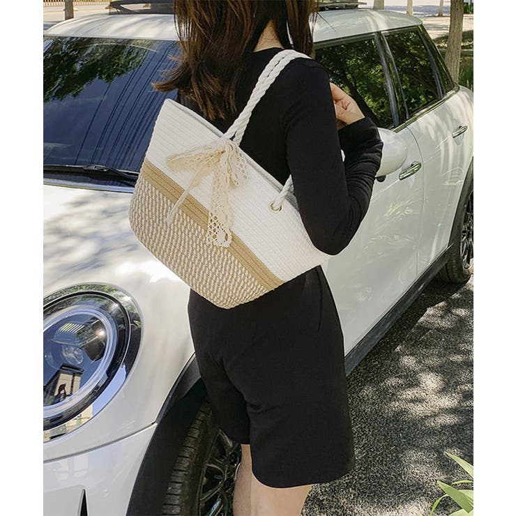 かごバッグ 草編みバッグ ハンドバッグ夏 | SUNSHINE CLOSET | 詳細画像5 