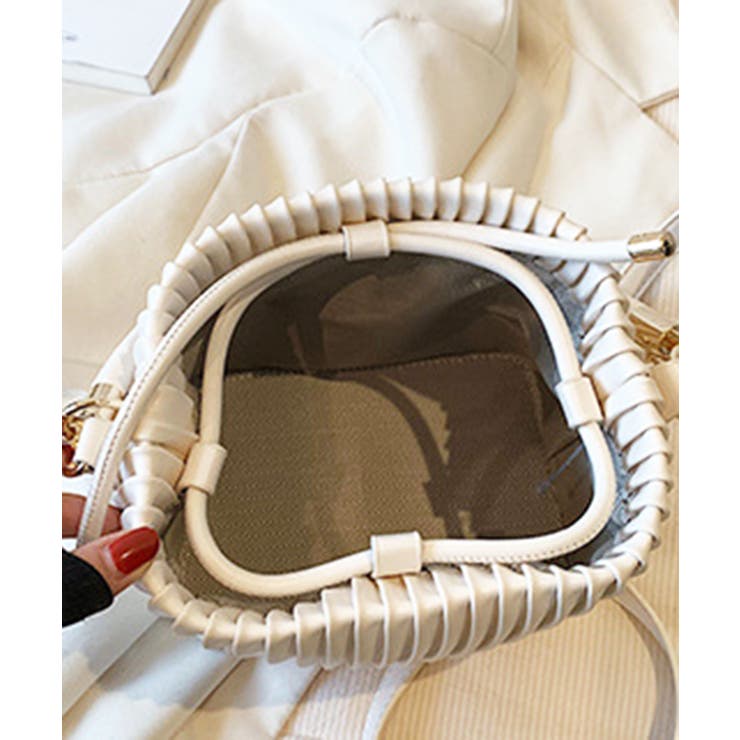 プリーツショルダーバッグ チェーン装飾 | SUNSHINE CLOSET | 詳細画像6 