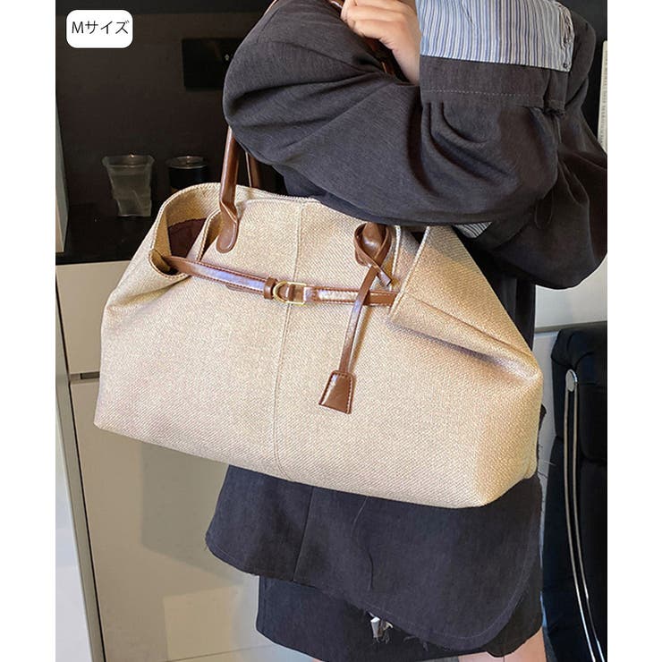 キャンバストートバッグ横長ベルトデザイン | SUNSHINE CLOSET | 詳細画像13 