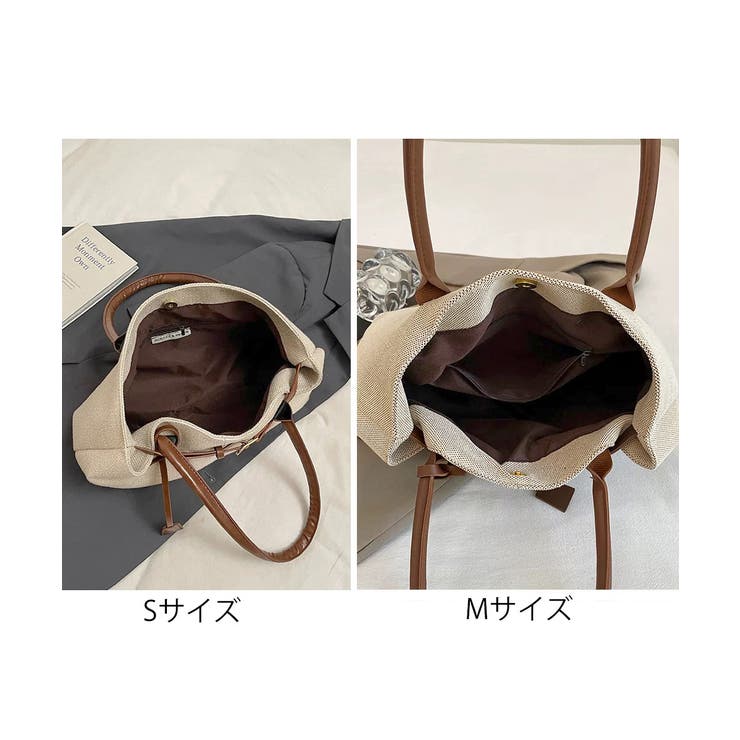 キャンバストートバッグ横長ベルトデザイン | SUNSHINE CLOSET | 詳細画像18 