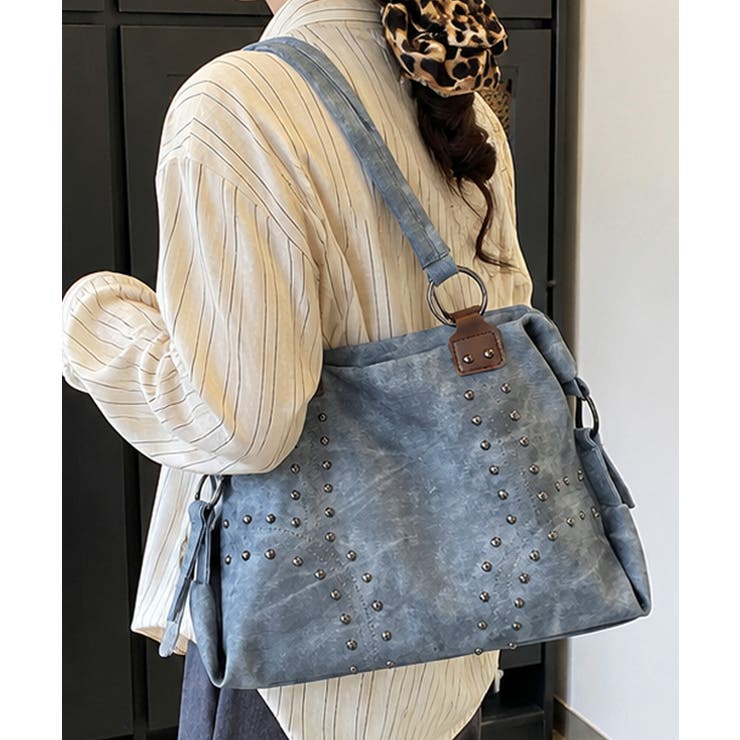 大容量ユーズド風バッグレディース 大人カジュアル肩掛けかばん ビッグトート韓国風 | SUNSHINE CLOSET | 詳細画像18 