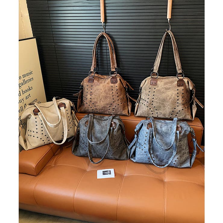 大容量ユーズド風バッグレディース 大人カジュアル肩掛けかばん ビッグトート韓国風 | SUNSHINE CLOSET | 詳細画像21 