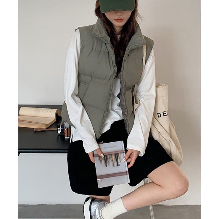 ダウンベスト ジップアップパデッドベスト | SUNSHINE CLOSET | 詳細画像12 