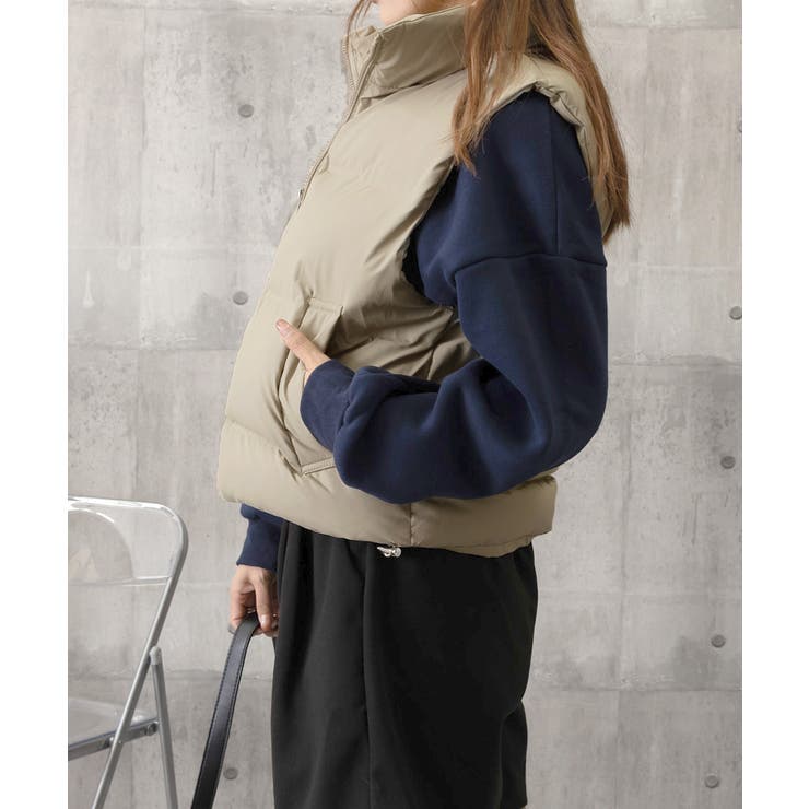 ダウンベスト ジップアップパデッドベスト | SUNSHINE CLOSET | 詳細画像23 