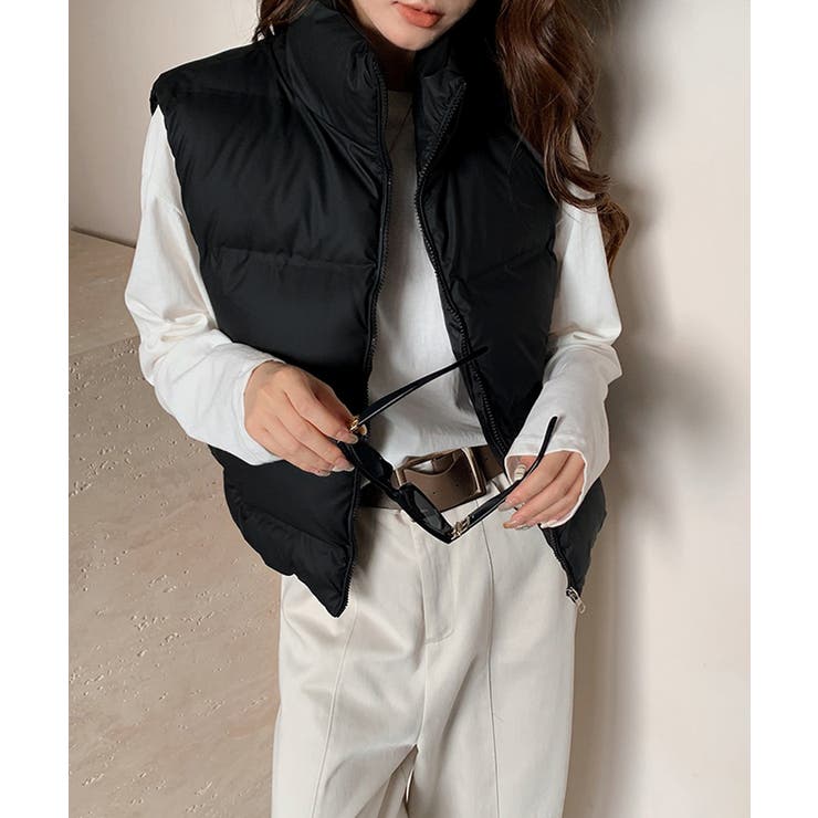 ダウンベスト ジップアップパデッドベスト | SUNSHINE CLOSET | 詳細画像3 