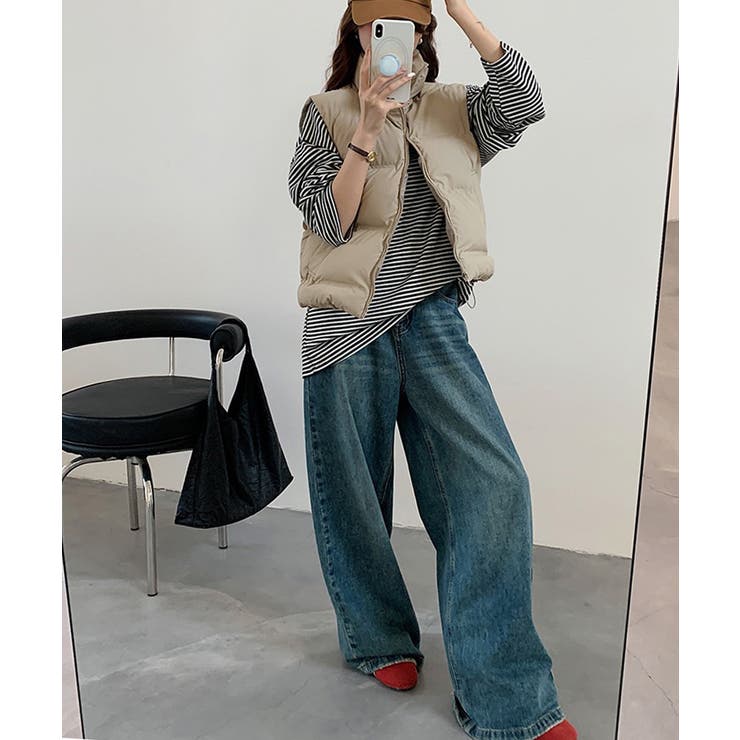 ダウンベスト ジップアップパデッドベスト | SUNSHINE CLOSET | 詳細画像7 