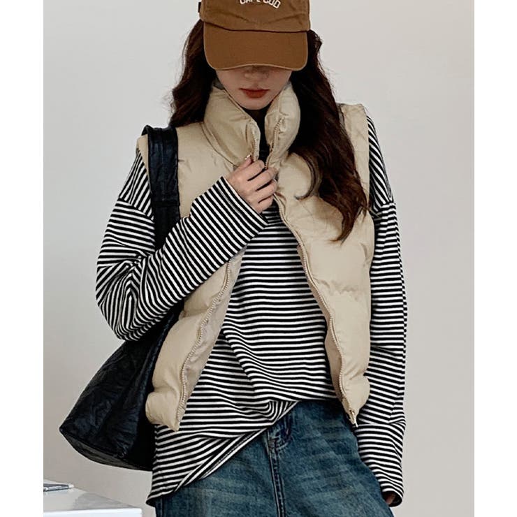 ダウンベスト ジップアップパデッドベスト | SUNSHINE CLOSET | 詳細画像8 