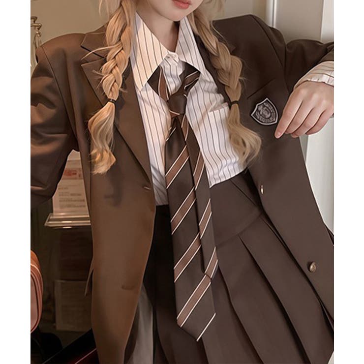ヴィンテージ風スクールネクタイ レディース メンズストライプネクタイ | SUNSHINE CLOSET | 詳細画像18 