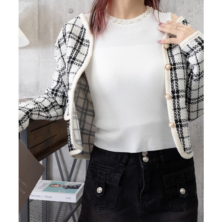 袖なしサマーニットレディース インナートップスきれいめ プルオーバーニットシンプ… | SUNSHINE CLOSET | 詳細画像21 