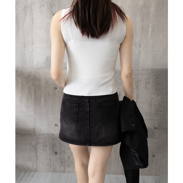 袖なしサマーニットレディース インナートップスきれいめ プルオーバーニットシンプ… | SUNSHINE CLOSET | 詳細画像22 