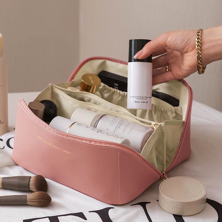 PUメイクボックス 大容量 コスメポーチ | SUNSHINE CLOSET | 詳細画像1 