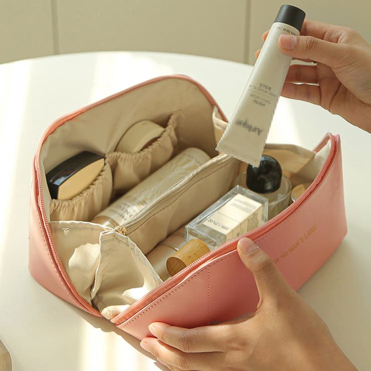 PUメイクボックス 大容量 コスメポーチ | SUNSHINE CLOSET | 詳細画像5 