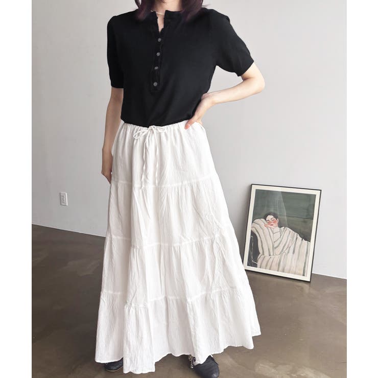 サマーニット Vネックニットトップス韓国 | SUNSHINE CLOSET | 詳細画像11 