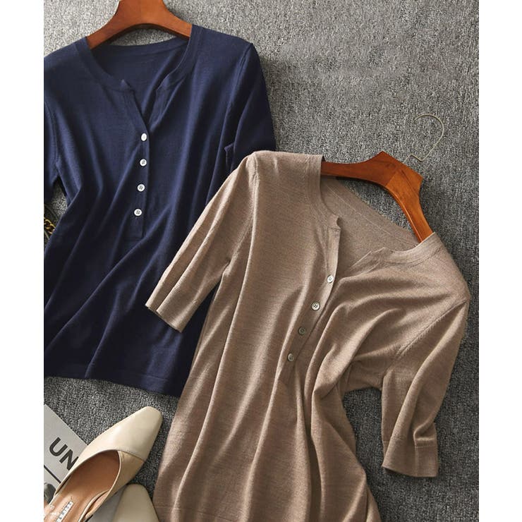 サマーニット Vネックニットトップス韓国 | SUNSHINE CLOSET | 詳細画像38 