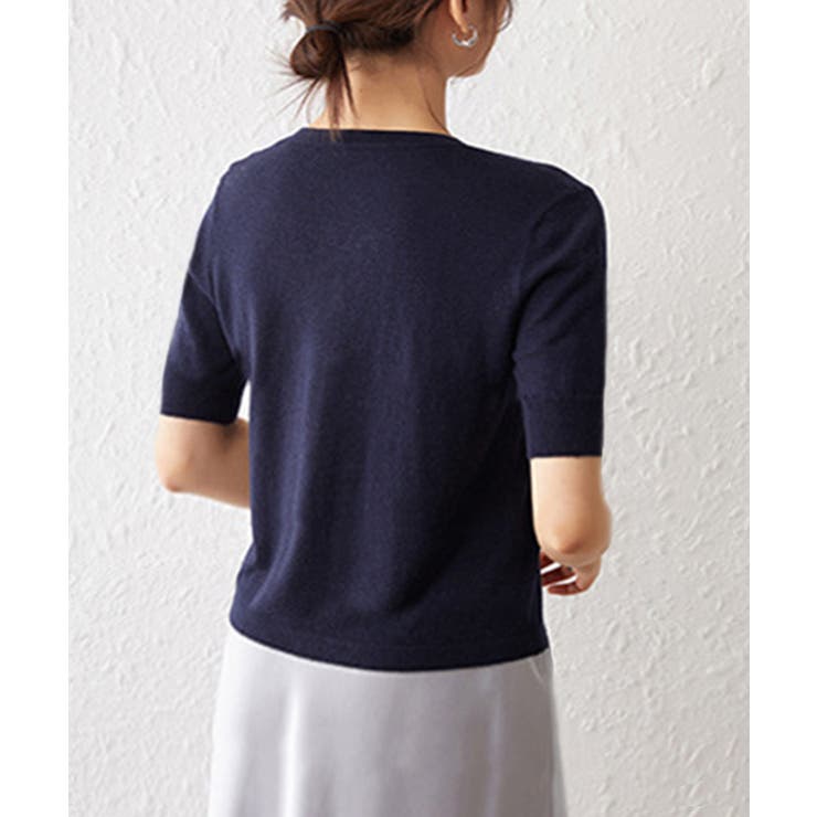 ニットトップス 半袖Vネックサマーニット | SUNSHINE CLOSET | 詳細画像4 