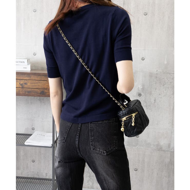 ニットトップス 半袖Vネックサマーニット | SUNSHINE CLOSET | 詳細画像9 