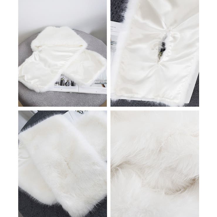 厚手ファーストールレディース秋冬 ウェディングファーボレロ花嫁 パーティーストー… | SUNSHINE CLOSET | 詳細画像12 