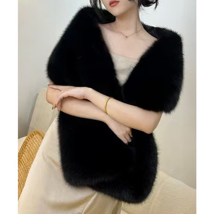 厚手ファーストールレディース秋冬 ウェディングファーボレロ花嫁 パーティーストー… | SUNSHINE CLOSET | 詳細画像6 