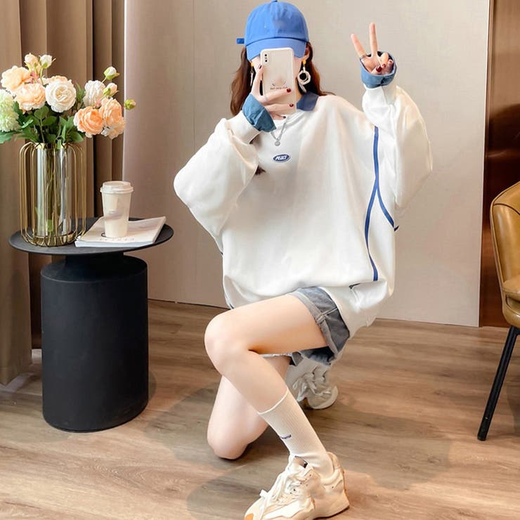 レイヤード風 スウェット 薄手トレーナー | SUNSHINE CLOSET | 詳細画像13 