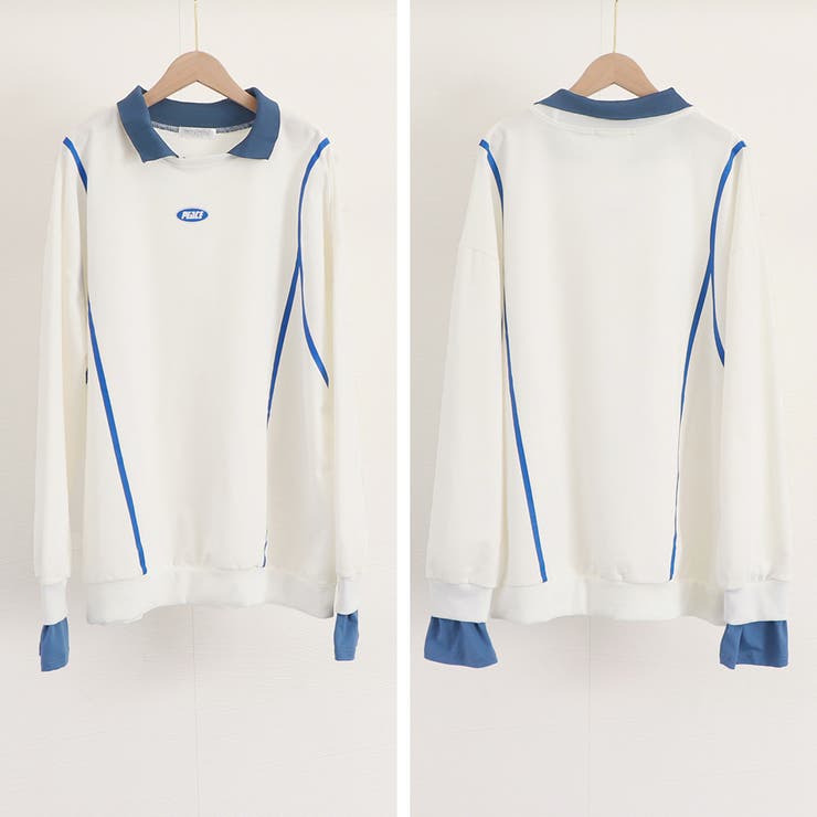 レイヤード風 スウェット 薄手トレーナー | SUNSHINE CLOSET | 詳細画像3 