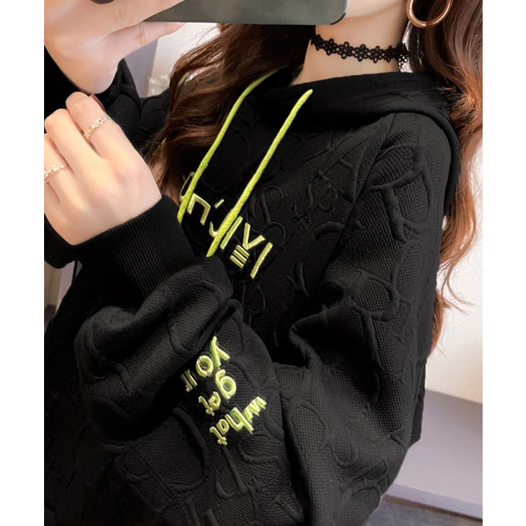 エンボスロゴ パーカー 長袖プルオーバー | SUNSHINE CLOSET | 詳細画像7 