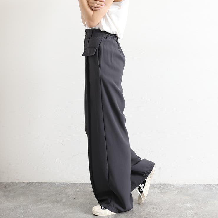 ワイドパンツ ハイウエストスラックス脚長 | SUNSHINE CLOSET | 詳細画像15 