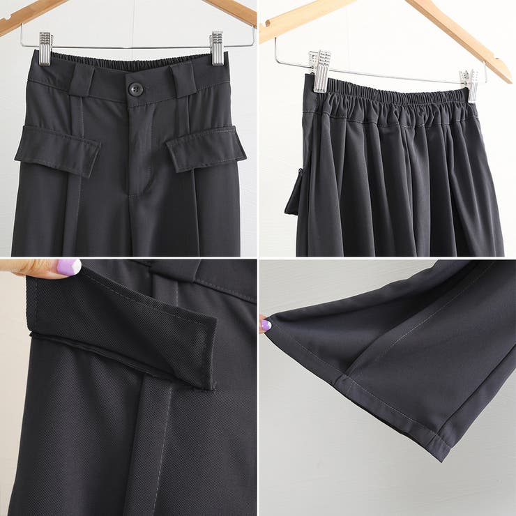 ワイドパンツ ハイウエストスラックス脚長 | SUNSHINE CLOSET | 詳細画像4 